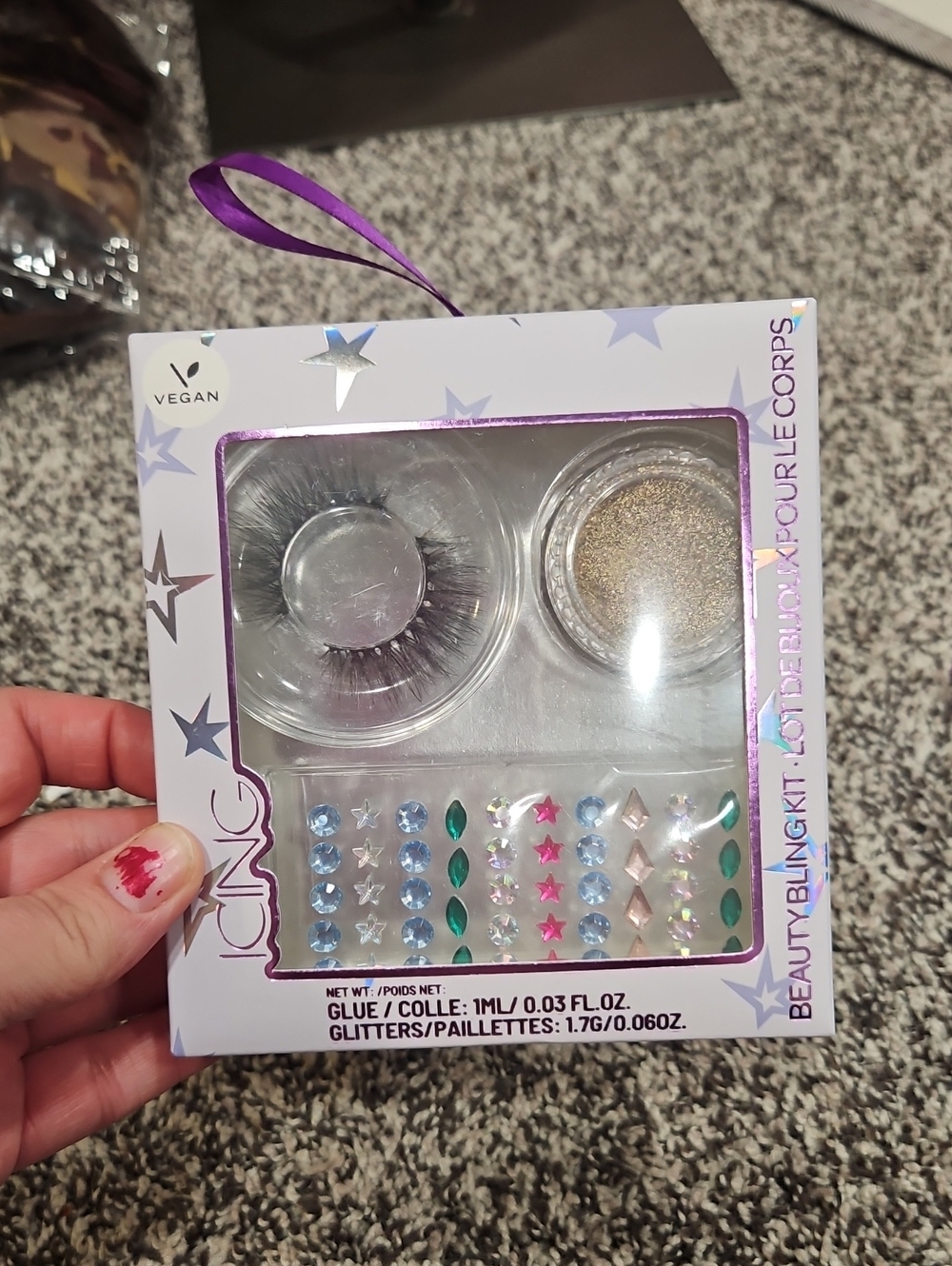 Icing Beauty Blink Kit with Purple Trim and Multicolored Gems